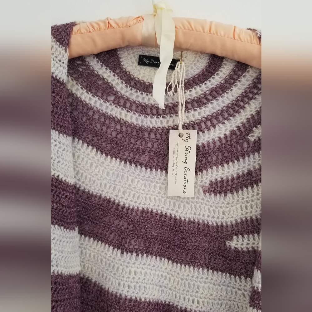 One-sided wrap with stripe effect. - Picture 3 of 7